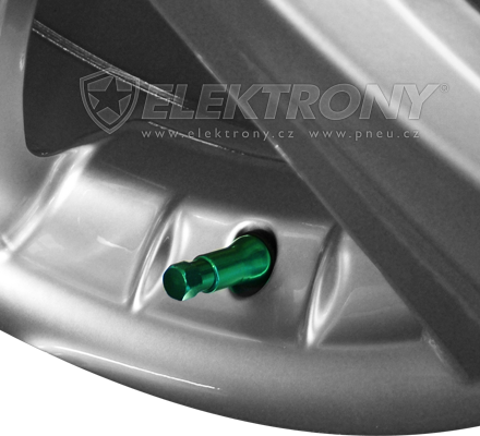 Ventilky, TPMS  Ventilky chrómové zelené 