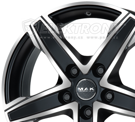 Alu kola Mak King Black 7,5x17 5x118 ET45