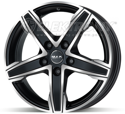 Alu kola Mak King Black 7,5x17 5x118 ET45