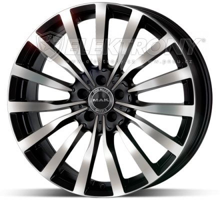 Alu kola Mak Krone Black 8x19 5x112 ET38