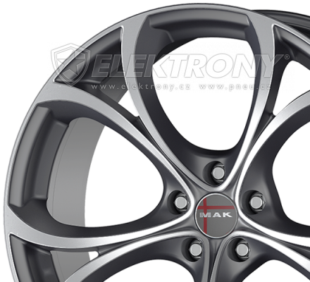 Alu kola Mak Lario GunMetal 8x18 5x110 ET34