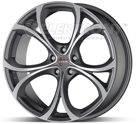 Alu kola Mak Lario GunMetal 8x18 5x110 ET34