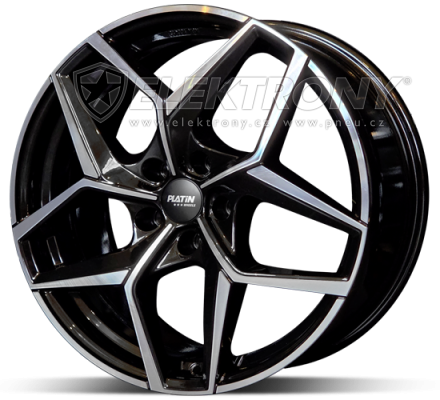 Alu kola Platin P128 Black 8x19 5x114 ET40