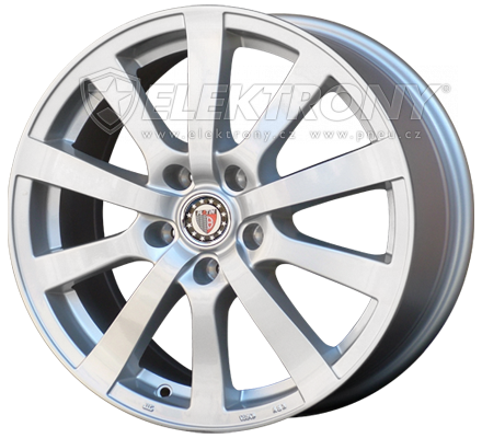 Alu kola Platin P58 Silber 8x18 5x112 ET35