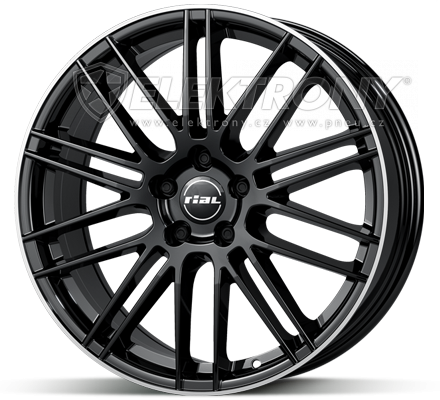 Alu kola RIAL Kibo Black 9,5x21 5x112 ET53