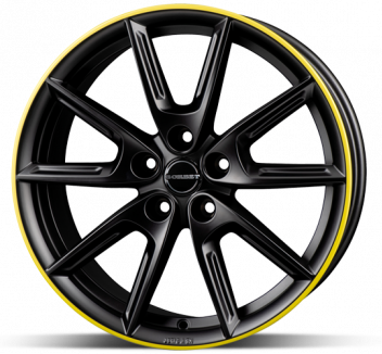 BORBET LX18 Black Yellow